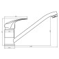 SCHÜTTE Spültischarmatur ATHOS Chrom SCHÜTTE Spültischarmatur ATHOS Chrom