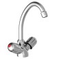 SCHÜTTE Zweigriff-Spültischarmatur PERUZZI Niederdruck Chrom SCHÜTTE Zweigriff-Spültischarmatur PERUZZI Niederdruck Chrom