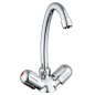 SCHÜTTE Zweigriff-Spültischarmatur PERUZZI Niederdruck Chrom SCHÜTTE Zweigriff-Spültischarmatur PERUZZI Niederdruck Chrom