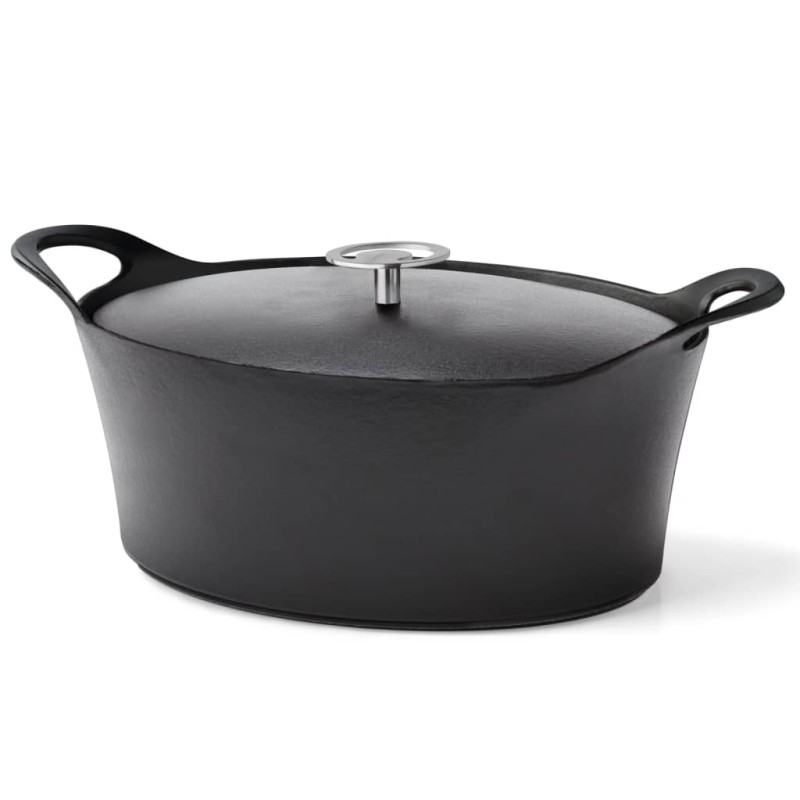 CUISINOX Gusseisen-Topf Emailliert 3,9 L 29 cm Oval Schwarz CUISINOX Gusseisen-Topf Emailliert 3,9 L 29 cm Oval Schwarz