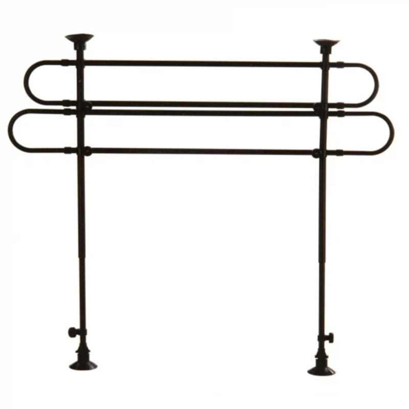 Carpoint Universal Auto-Hundegitter 75-145x75-145x2 cm Schwarz Carpoint Universal Auto-Hundegitter 75-145x75-145x2 cm Schwarz
