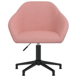Esszimmerstuhl Drehbar Rosa Samt