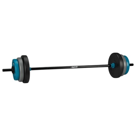 Avento Verstellbares Hantelset 20 kg Schwarz, Blau und Grau