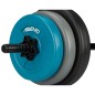 Avento Verstellbares Hantelset 20 kg Schwarz, Blau und Grau Avento Verstellbares Hantelset 20 kg Schwarz, Blau und Grau