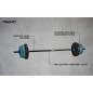 Avento Verstellbares Hantelset 20 kg Schwarz, Blau und Grau Avento Verstellbares Hantelset 20 kg Schwarz, Blau und Grau
