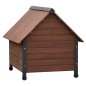 @Pet Hundehütte mit Lamellentür Rustique Braun 102x82x87 cm @Pet Hundehütte mit Lamellentür Rustique Braun 102x82x87 cm