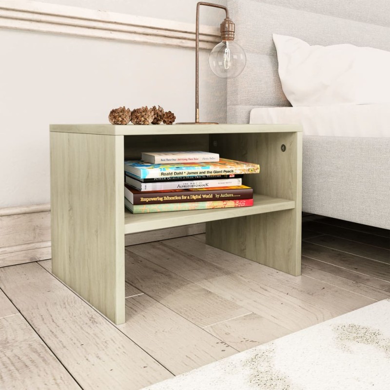 vidaXL Nachttisch Sonoma-Eiche 40x30x30 cm Holzwerkstoff vidaXL Nachttisch Sonoma-Eiche 40x30x30 cm Holzwerkstoff