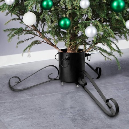vidaXL Christbaumständer Schwarz 58x58x21 cm 