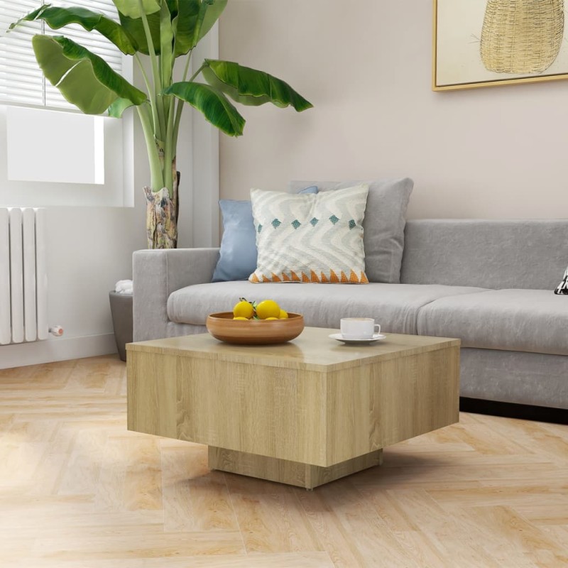 vidaXL Couchtisch Sonoma-Eiche 60x60x31,5 cm Holzwerkstoff vidaXL Couchtisch Sonoma-Eiche 60x60x31,5 cm Holzwerkstoff