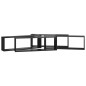 vidaXL Würfelregale 4Stk. Hochglanz-Schwarz 80x15x26,5cm Holzwerkstoff vidaXL Würfelregale 4Stk. Hochglanz-Schwarz 80x15x26,5cm Holzwerkstoff