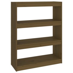 vidaXL Bücherschrank/Raumteiler Honigbraun 80x30x103,5 cm Kiefernholz