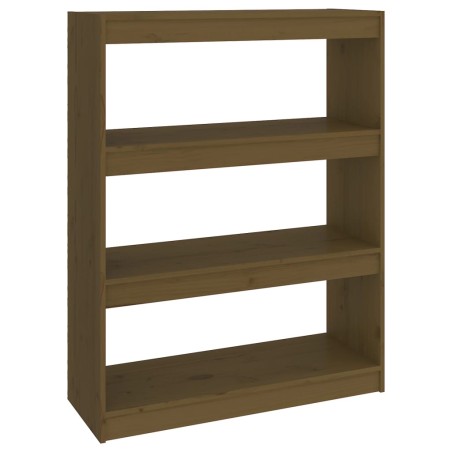 vidaXL Bücherschrank/Raumteiler Honigbraun 80x30x103,5 cm Kiefernholz
