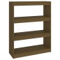 vidaXL Bücherschrank/Raumteiler Honigbraun 80x30x103,5 cm Kiefernholz vidaXL Bücherschrank/Raumteiler Honigbraun 80x30x103,5 cm Kiefernholz