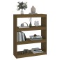 vidaXL Bücherschrank/Raumteiler Honigbraun 80x30x103,5 cm Kiefernholz vidaXL Bücherschrank/Raumteiler Honigbraun 80x30x103,5 cm Kiefernholz