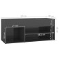 vidaXL Schuhbank Hochglanz-Grau 80x30x45 cm Holzwerkstoff vidaXL Schuhbank Hochglanz-Grau 80x30x45 cm Holzwerkstoff