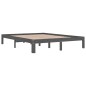 vidaXL Massivholzbett Grau 150x200 cm vidaXL Massivholzbett Grau 150x200 cm