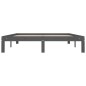 vidaXL Massivholzbett Grau 150x200 cm vidaXL Massivholzbett Grau 150x200 cm