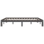vidaXL Massivholzbett Grau 150x200 cm vidaXL Massivholzbett Grau 150x200 cm