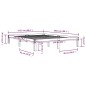 vidaXL Massivholzbett Grau 150x200 cm vidaXL Massivholzbett Grau 150x200 cm