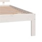vidaXL Massivholzbett Weiß 135x190 cm vidaXL Massivholzbett Weiß 135x190 cm