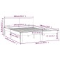 vidaXL Massivholzbett Honigbraun Kiefer 140x190 cm vidaXL Massivholzbett Honigbraun Kiefer 140x190 cm