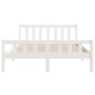 vidaXL Massivholzbett Weiß 120x190 cm vidaXL Massivholzbett Weiß 120x190 cm