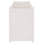 vidaXL Pflanzkübel Weiß 150x50x70 cm Massivholz Kiefer vidaXL Pflanzkübel Weiß 150x50x70 cm Massivholz Kiefer