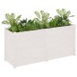 vidaXL Pflanzkübel Weiß 150x50x70 cm Massivholz Kiefer vidaXL Pflanzkübel Weiß 150x50x70 cm Massivholz Kiefer