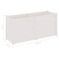 vidaXL Pflanzkübel Weiß 150x50x70 cm Massivholz Kiefer vidaXL Pflanzkübel Weiß 150x50x70 cm Massivholz Kiefer
