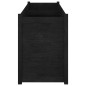 vidaXL Pflanzkübel Schwarz 150x50x70 cm Massivholz Kiefer vidaXL Pflanzkübel Schwarz 150x50x70 cm Massivholz Kiefer