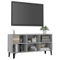 vidaXL TV-Schrank mit Metallbeinen Grau Sonoma 103,5x30x50 cm vidaXL TV-Schrank mit Metallbeinen Grau Sonoma 103,5x30x50 cm