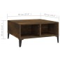 vidaXL Couchtisch Räuchereiche 60x60x30 cm Holzwerkstoff vidaXL Couchtisch Räuchereiche 60x60x30 cm Holzwerkstoff