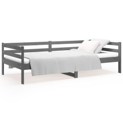 vidaXL Tagesbett Grau 80x200 cm Massivholz Kiefer