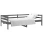 vidaXL Tagesbett Grau 80x200 cm Massivholz Kiefer vidaXL Tagesbett Grau 80x200 cm Massivholz Kiefer