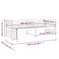 vidaXL Tagesbett Honigbraun 80x200 cm Massivholz Kiefer vidaXL Tagesbett Honigbraun 80x200 cm Massivholz Kiefer