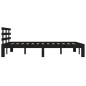 vidaXL Massivholzbett Schwarz 160x200 cm vidaXL Massivholzbett Schwarz 160x200 cm