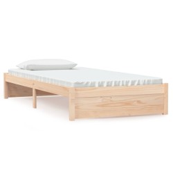 vidaXL Massivholzbett 100x200 cm