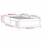 vidaXL Massivholzbett 100x200 cm vidaXL Massivholzbett 100x200 cm