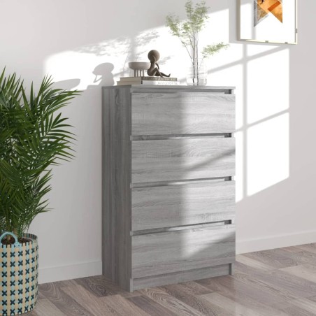 vidaXL Sideboard Grau Sonoma 60x35x98,5 cm Holzwerkstoff