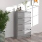 vidaXL Sideboard Grau Sonoma 60x35x98,5 cm Holzwerkstoff vidaXL Sideboard Grau Sonoma 60x35x98,5 cm Holzwerkstoff