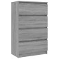 vidaXL Sideboard Grau Sonoma 60x35x98,5 cm Holzwerkstoff vidaXL Sideboard Grau Sonoma 60x35x98,5 cm Holzwerkstoff