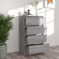 vidaXL Sideboard Grau Sonoma 60x35x98,5 cm Holzwerkstoff vidaXL Sideboard Grau Sonoma 60x35x98,5 cm Holzwerkstoff