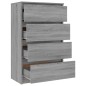 vidaXL Sideboard Grau Sonoma 60x35x98,5 cm Holzwerkstoff vidaXL Sideboard Grau Sonoma 60x35x98,5 cm Holzwerkstoff