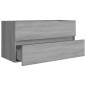 vidaXL Waschbeckenschrank Grau Sonoma 90x38,5x45 cm Holzwerkstoff vidaXL Waschbeckenschrank Grau Sonoma 90x38,5x45 cm Holzwerkstoff