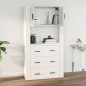vidaXL Wandschrank Weiß 80x33x80 cm Holzwerkstoff vidaXL Wandschrank Weiß 80x33x80 cm Holzwerkstoff