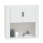 vidaXL Wandschrank Weiß 80x33x80 cm Holzwerkstoff vidaXL Wandschrank Weiß 80x33x80 cm Holzwerkstoff