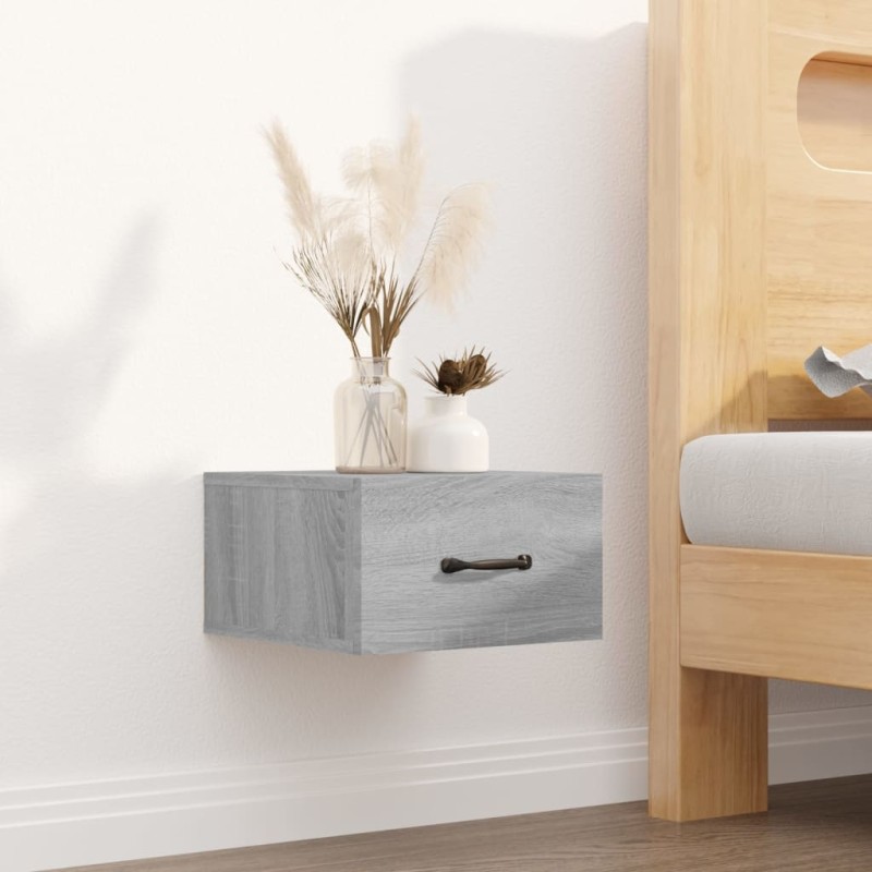 vidaXL Wand-Nachttisch Grau Sonoma 35x35x20 cm vidaXL Wand-Nachttisch Grau Sonoma 35x35x20 cm