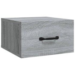 vidaXL Wand-Nachttisch Grau Sonoma 35x35x20 cm  