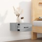 vidaXL Wand-Nachttisch Grau Sonoma 35x35x20 cm vidaXL Wand-Nachttisch Grau Sonoma 35x35x20 cm
