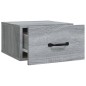 vidaXL Wand-Nachttisch Grau Sonoma 35x35x20 cm vidaXL Wand-Nachttisch Grau Sonoma 35x35x20 cm